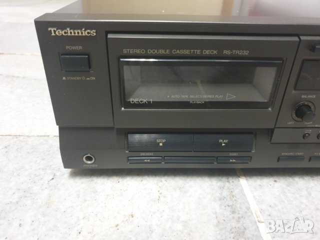 Касетен дек Technics  RS-TR232 Двукасетъчен. Всичко му работи. В много добро състояние. Страхотен зв, снимка 6 - Декове - 35175187