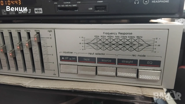 Technics SH-Z 250 еквалайзер, снимка 3 - Ресийвъри, усилватели, смесителни пултове - 54279387