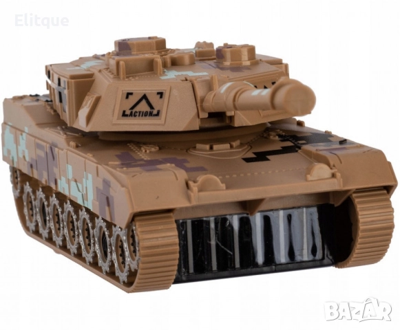 Боен танк с реалистични звуци и светлини, снимка 8 - Коли, камиони, мотори, писти - 52745138