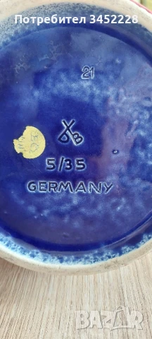 кана керамика Германия за ценители голяма , снимка 9 - Декорация за дома - 50583299