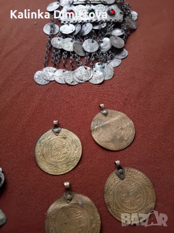 Старинни накити за глава-трепки и монети., снимка 9 - Колекции - 44699393