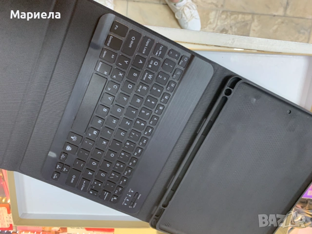 Безжична клавиатура с кейс 11,5” / Ipad / Черна, снимка 5 - Калъфи, кейсове - 54037523