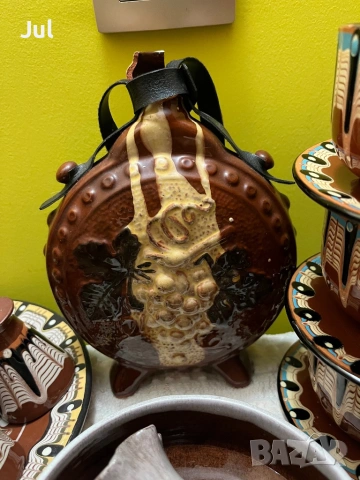 Керамични съдове с троянска шарка, снимка 9 - Антикварни и старинни предмети - 53929575