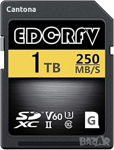 1TB SDXC карта с памет SD V60, за видео цифрови камери (1TB), снимка 1 - Професионални - 37249358