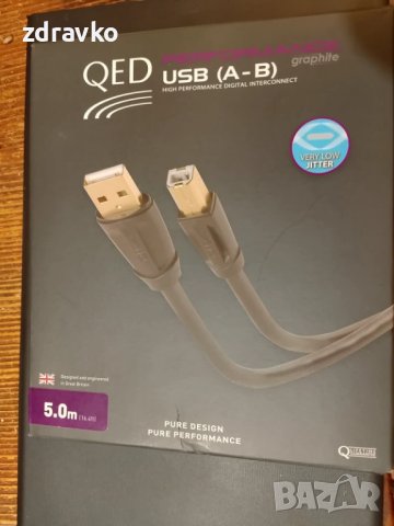 QED PERFORMANCE USB A-B GRAPHITE 5м.