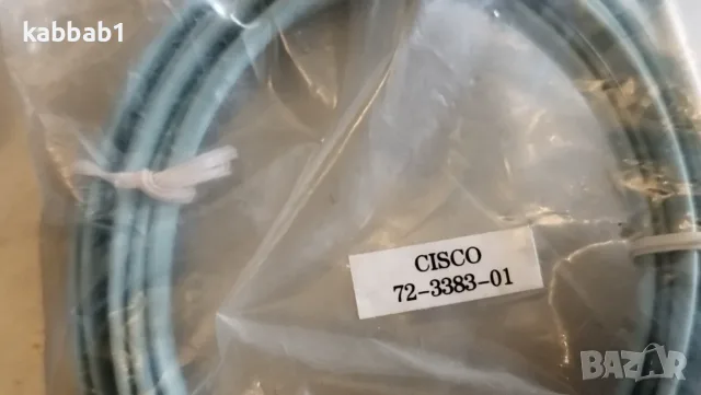 Кабел Cisco Console Cable, от RJ45 към DB9F, 1.8 м., син оригинален!, снимка 5 - Кабели и адаптери - 55935690
