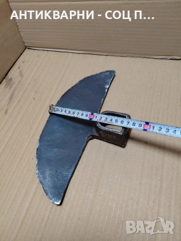 Соц Стара Кована Мотика 1.100кг. НОМЕР 1489., снимка 7 - Антикварни и старинни предмети - 54208783