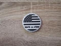 емблема черен кръг US Flag за Jeep, снимка 1