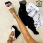 Сандали на платформа - бяла ЕСТЕСТВЕНА кожа, снимка 1