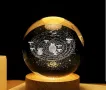 3D нощна лампа космос-Сатурн и нейните луни, снимка 8