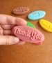 Декоративни подаръчни сапунчета с надпис „thank you“10 бр., снимка 3