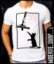 Тениска с щампа CROSS BLACK CAT, снимка 1 - Тениски - 42664463