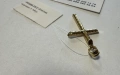 Златна висулка(кръст) 1.14гр., снимка 4