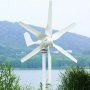 НОВ ветрогенератор 12v 800w 6 витла вятърна турбина перка зелена енерг 