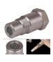Адаптер за кислороден сензор O2, M18x1.5, неръждаема стомана 304, сребрист, комплект от 2 броя, снимка 6