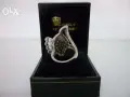 Нов сребърен пръстен с циркони и кристали, снимка 4
