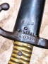 Френски щик нож байонет тесак Шаспо Chassepot M1866 еднакви номера , снимка 6