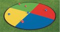 Игра за точност - Сгъваема цветна мишена с 6 топки в чанта 