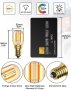 Нови 2 броя DoRight 1W E14 LED Винтидж Амбър Крушка, Топла Светлина , снимка 7