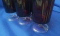 Червени, прозрачни чаши, прозрачно бяло столче за алкохол 6 бр, снимка 4