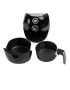 Фритюрник AirFryer, 1600W, 3л., Горещ въздух, Таймер, до 200°C, Черен, снимка 4