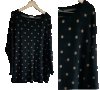 H&M - черен половер на точки, снимка 1 - Блузи с дълъг ръкав и пуловери - 19748411
