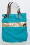 Дамска чанта в син цвят с контрастен принт марка  ART of POLO , снимка 2