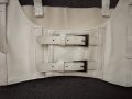 Бял кожен корсет колан р-р XS, S, M, снимка 6