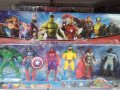Avengers Авенджърс Марвел герои Хълк Батман 6 бр големи пластмасови фигурки играчки