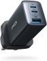 Нов Anker щепсел 3-портово бързо компактно USB C зарядно устройство Стенен адаптер, снимка 1 - Друга електроника - 42267650