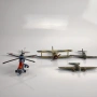 Метални модели на самолети и хеликоптер #6358, снимка 2