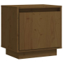 vidaXL Нощно шкафче, меденокафяво, 40x30x40 см, борово дърво масив(SKU:813311