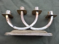 Посребрен свещник четворка, снимка 3