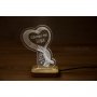 Лед лампа с 3Д сърце и надпис Обичам те! Подарък за 14 февруари, снимка 2