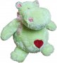 Хипопотам със сърце 40см., плюшена играчка, снимка 2