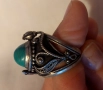 сребърен пръстен с тюркуаз , снимка 4