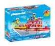 Playmobil - Пожарна спасителна лодка Playmobil 70147 - Fire Rescue Boat, снимка 1 - Конструктори - 31824139