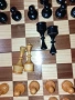 Шах табла 48/48 от соца с дървени фигури и пулове, снимка 12