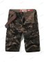 Мъжки къси панталони Camo Slim Military Cargo с колан, 3цвята - 023, снимка 2