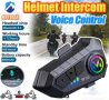 Слушалки за каска Безжичен телефонен комплект V10 Intercom интерком, снимка 1 - Друга електроника - 42884987