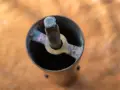 Бронзова мелница мелничка със сцени, снимка 2