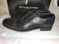 Разкошни официални мъжки обувки от естествена кожа Jean Louis Scherrier №42