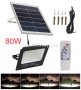Соларен LED прожектор с панел – 80W, снимка 8