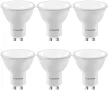 Нови 6 броя Енергоспестяващи GU10 LED крушки, 3000K, дълъг живот, без трептене, снимка 1