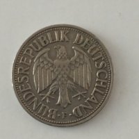 Стари Дойче марки монети 1 и 5 от 1950,1976 год.и 1975 год., снимка 1 - Нумизматика и бонистика - 44227420