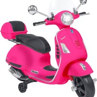 Детски акумулаторен мотор Globo Vespa GTS Super Sport GLO1805 Pink 12V Веспа с багажник Детски скуте, снимка 1 - Детски велосипеди, триколки и коли - 44416832