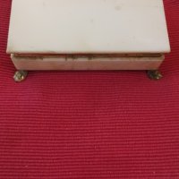 Стара мраморна кутия за бижута. , снимка 4 - Антикварни и старинни предмети - 42257515