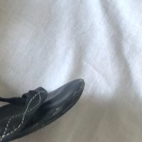 Дамски черни сандали от естесвена кожа, снимка 3 - Сандали - 29797549
