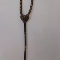 Конска нагръдна украса,стара изработена ръчно от сарач., снимка 5 - Антикварни и старинни предмети - 38490372