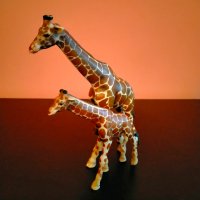 Колекционерска фигурка Schleich Giraffe Жираф 2003 2 бр, снимка 11 - Колекции - 37971279